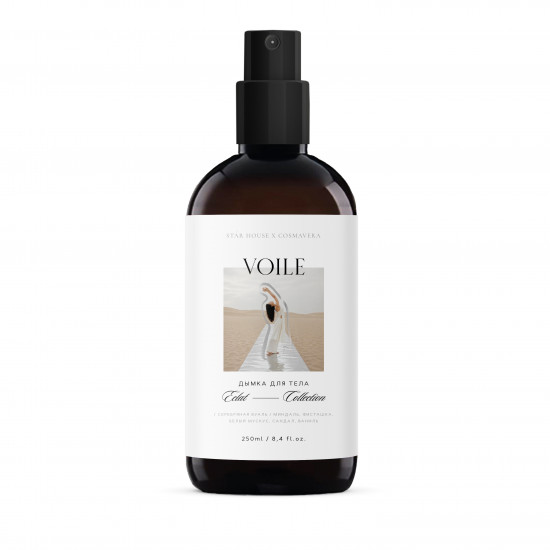 Дымка для тела Voile Eclat Collection Vanilla, серебристая