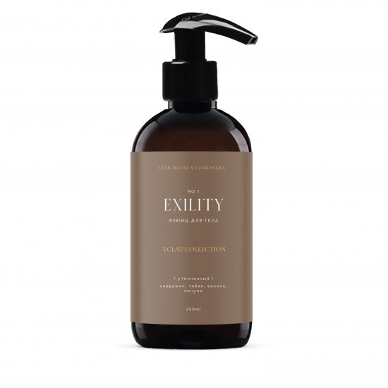 Флюид для тела "Exility" Eclat Collection, Кардамон, табак, пачули, ваниль, 250мл
