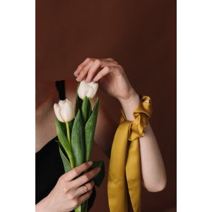 Резинка с лентой, тенсель