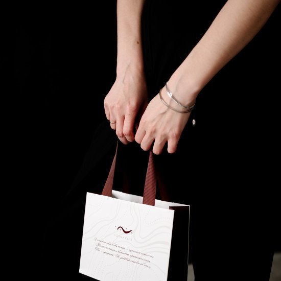 Авторская подарочная упаковка (пакет + бирка с посланием)